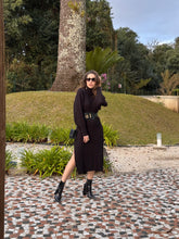VESTIDO TRICOT MIDI GOLA ALTA  MIRAGE 16157 DI LUSSO TUART