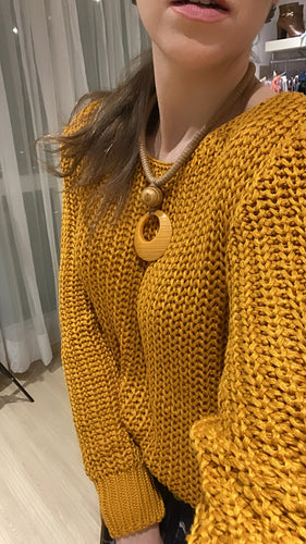 TRICOT BASICO CORES TAMANHO ÚNICO DI LUSSO - AMARELO