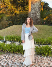 BLAZER MARTINA BOY BOTOES CINZA DI LUSSO DONNA