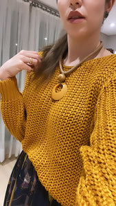 TRICOT BASICO CORES TAMANHO ÚNICO DI LUSSO - AMARELO