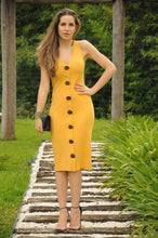 Vestido Botões - Amarelo - Di Lusso -  Lez a Lez
