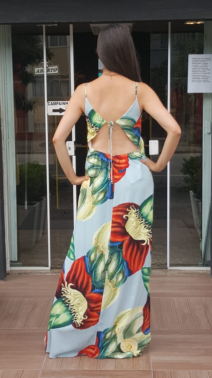 Vestido de costas abertas hotsell